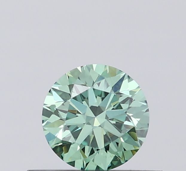 0.38 CT Fancy Vivid Green ROUND