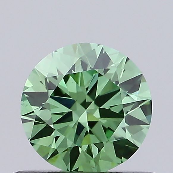 0.56 CT Fancy Vivid Green ROUND