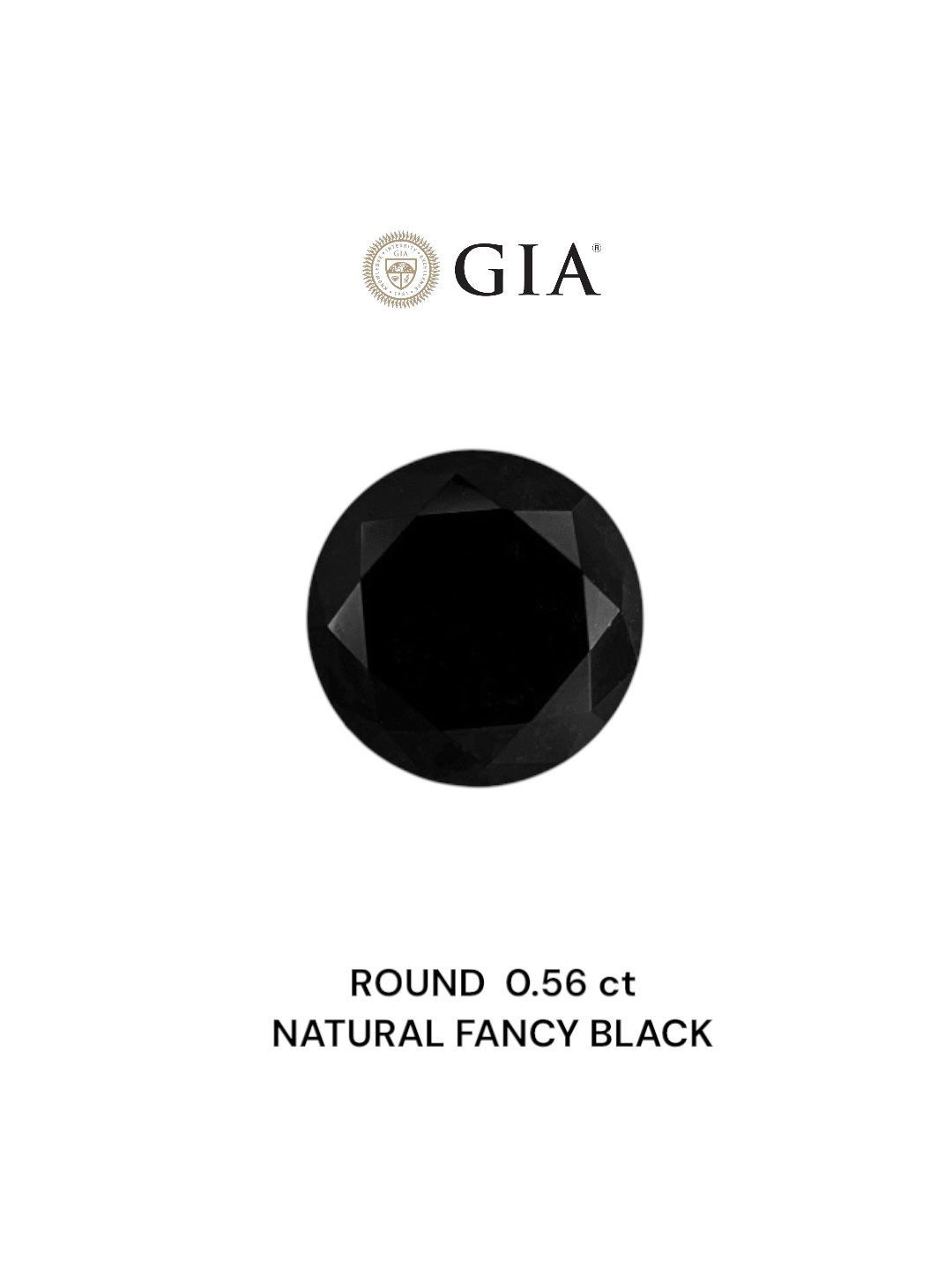 Diament 0.56 ct Fancy Black/VVS2