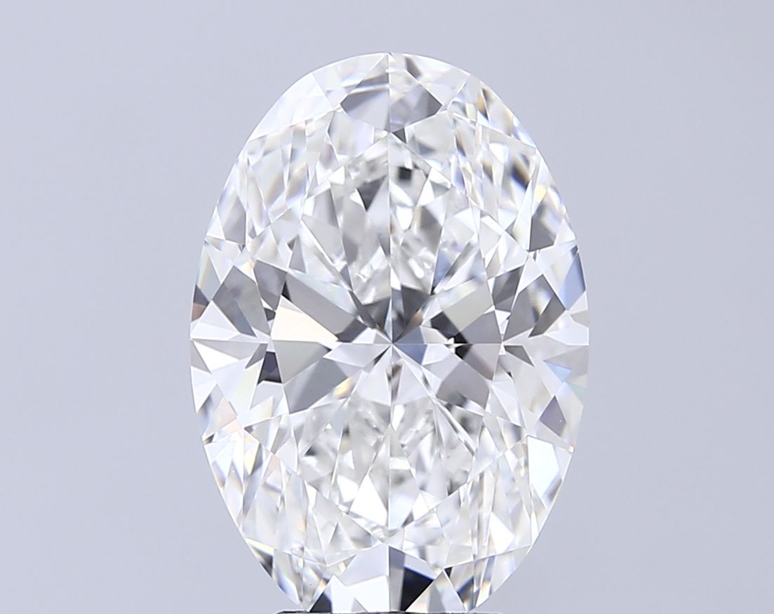 6.05 ct. oval Lab Grown Diamond front image
