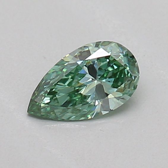 0.18 CT Fancy Vivid Green PEAR