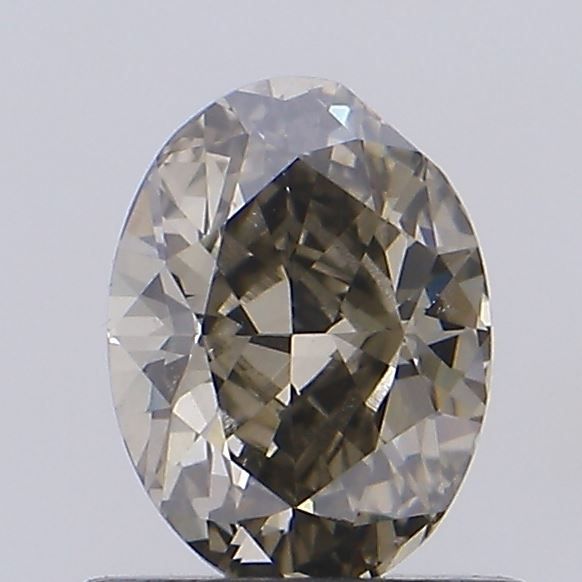 0.71 CT Fancy Light Gray OVAL