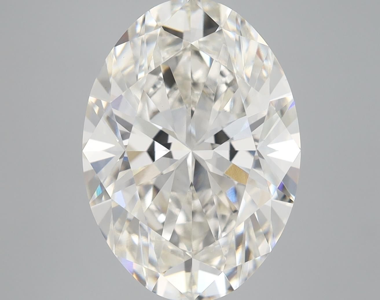 6.26 ct. oval Lab Grown Diamond front image