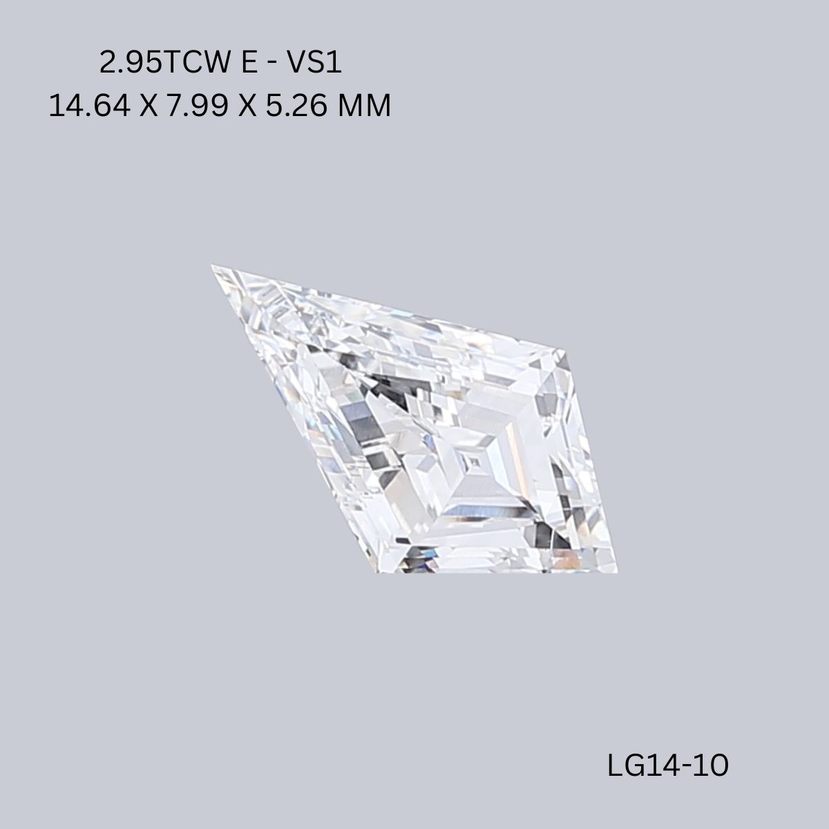 2.95 ct lab-grown Kite Diamond