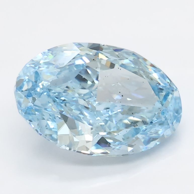 1.86 CT Fancy Vivid Blue OVAL