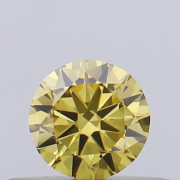 0.22 CT Fancy Vivid Yellow ROUND
