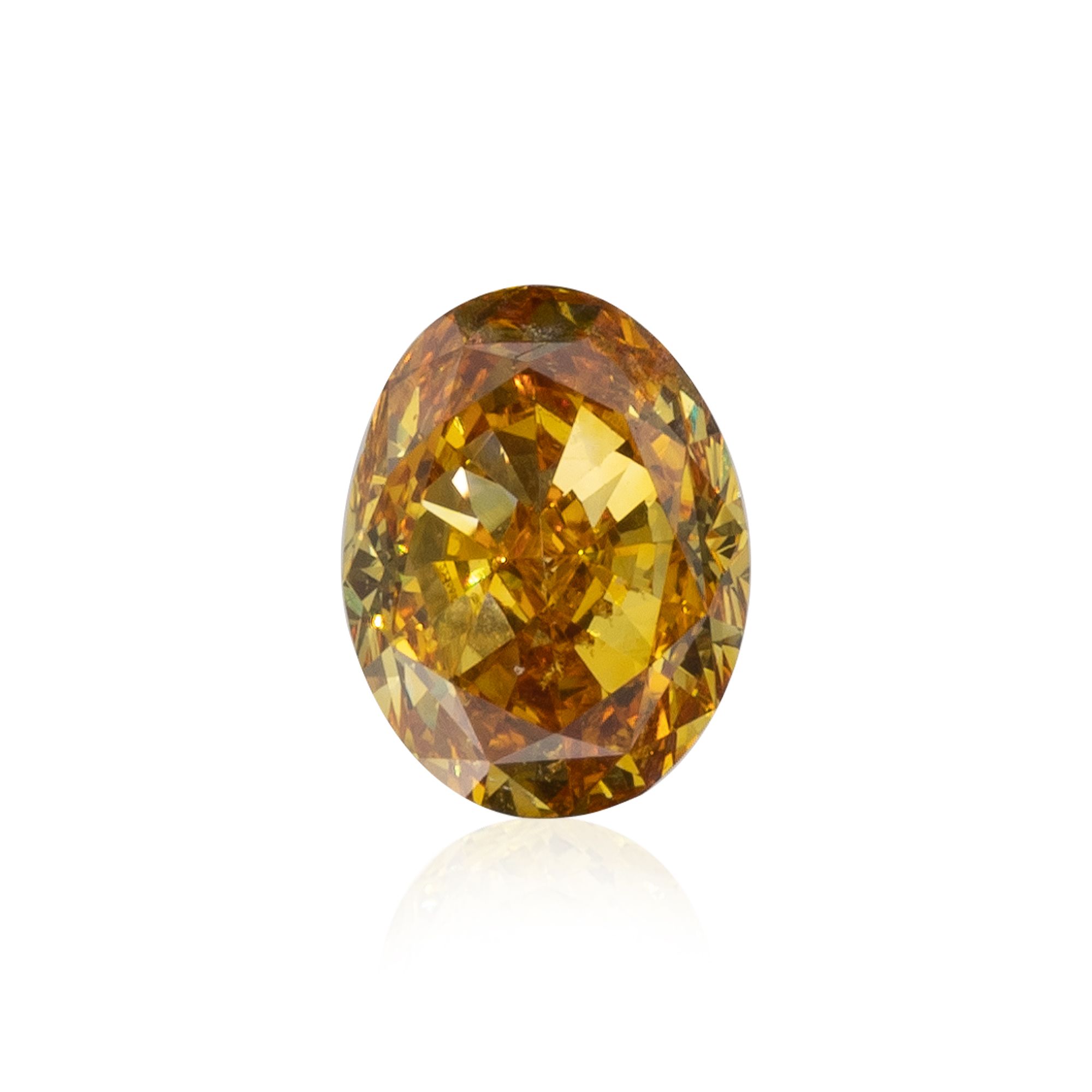 Diament 0.32 ct Fancy Vivid Orangey Yellow/