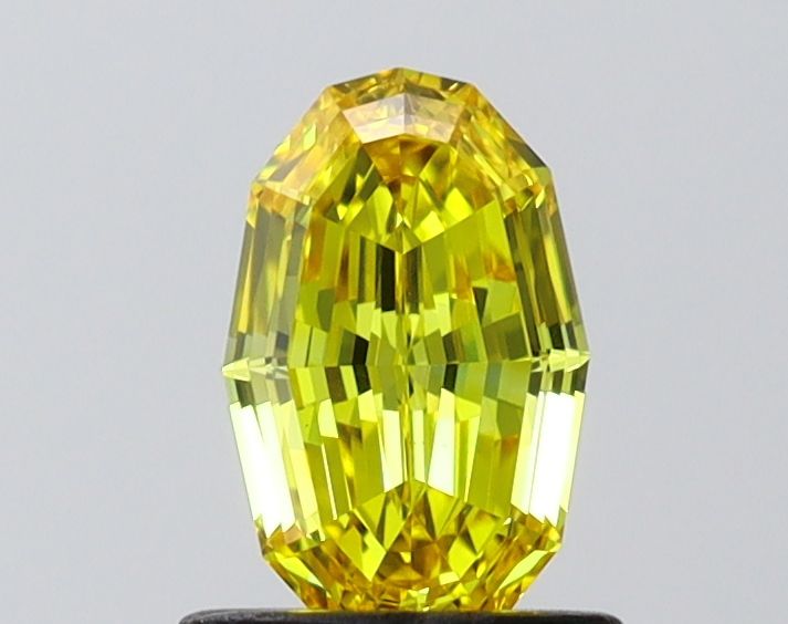0.84 CT Fancy Vivid Yellow OVAL