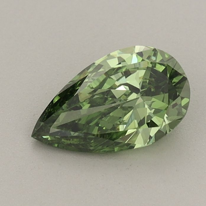 0.66 CT Fancy Vivid Green PEAR