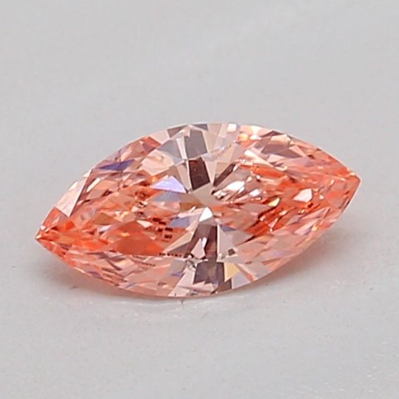 0.2 CT Fancy Intense Orangey Pink MARQUISE