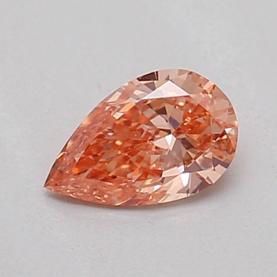 0.21 CT Fancy Orange Brown PEAR