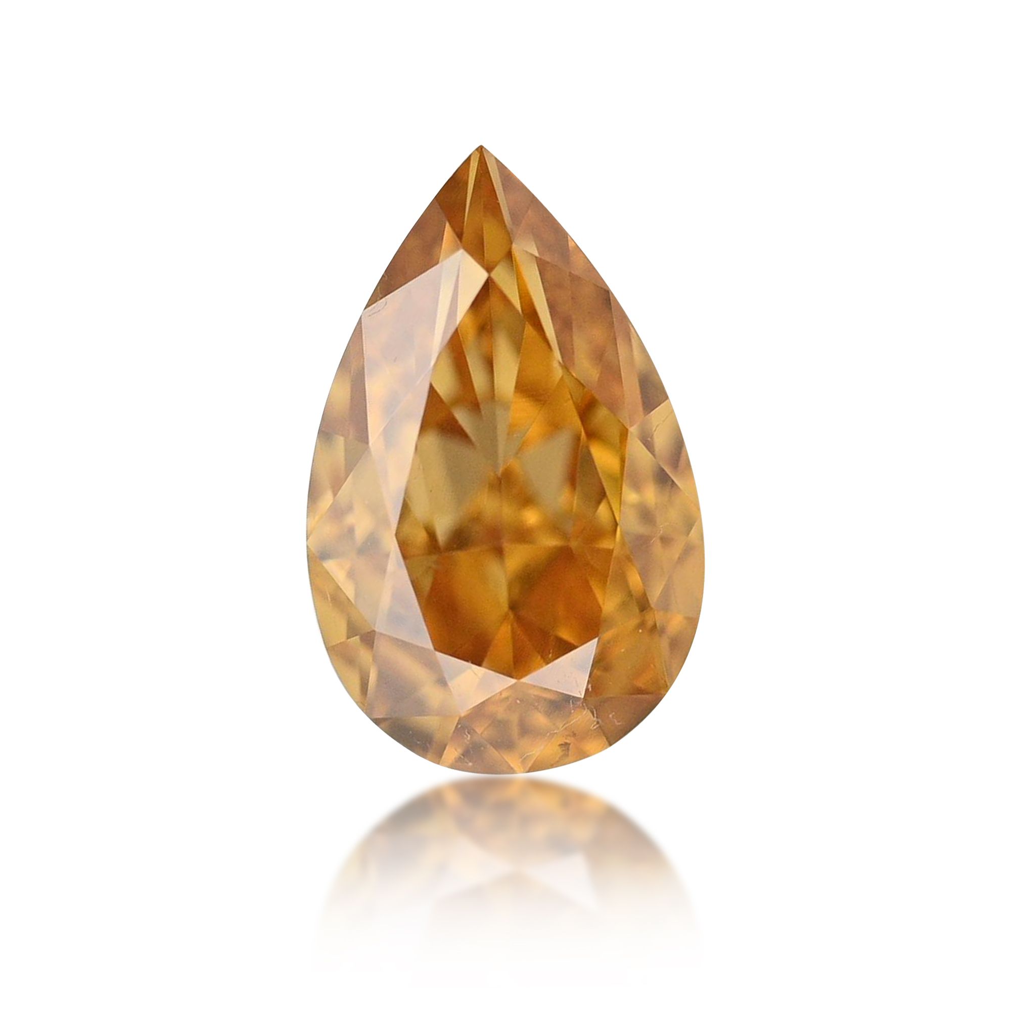 Diament 0.36 ct Fancy Deep Orange Yellow/VS2