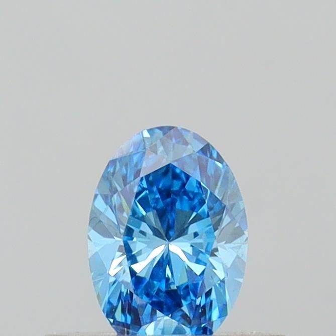 0.36 CT Fancy Vivid Blue OVAL
