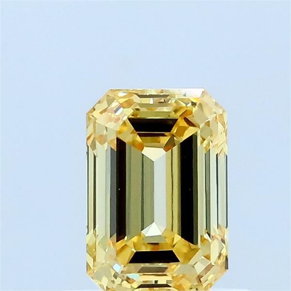 0.73 CT Fancy Yellow EMERALD