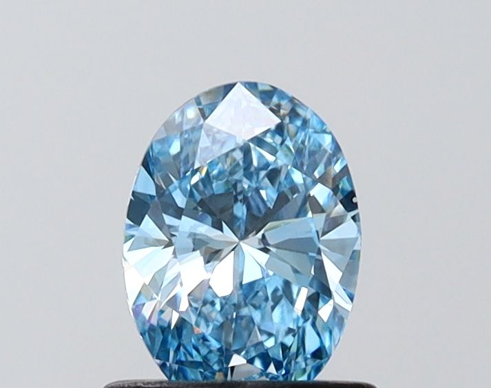 0.71 CT Fancy Vivid Blue OVAL
