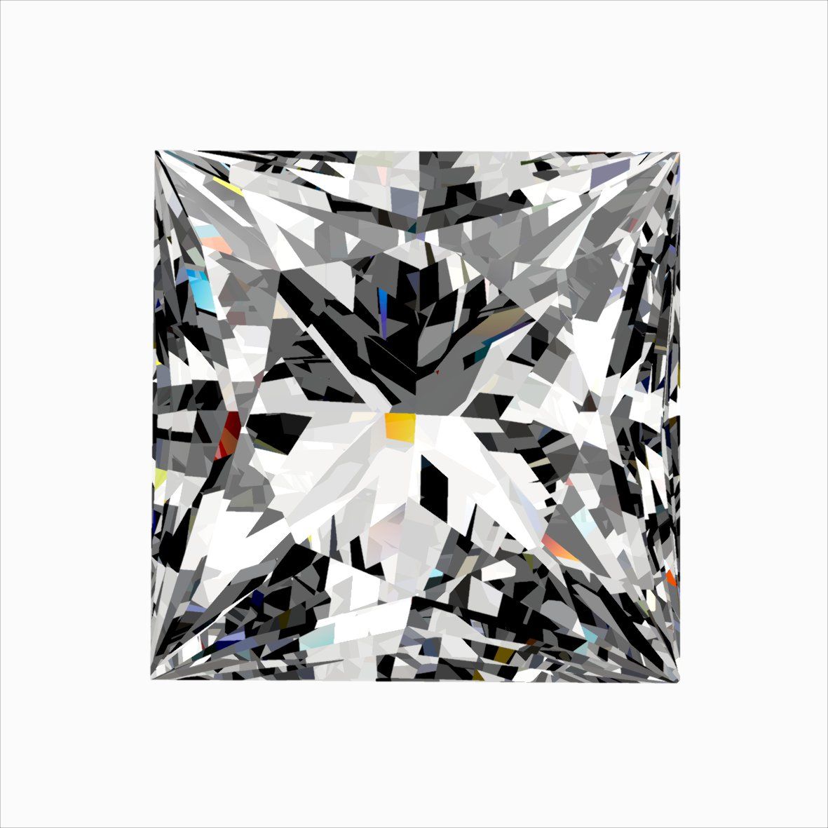 0.46 ct Princess Diamond