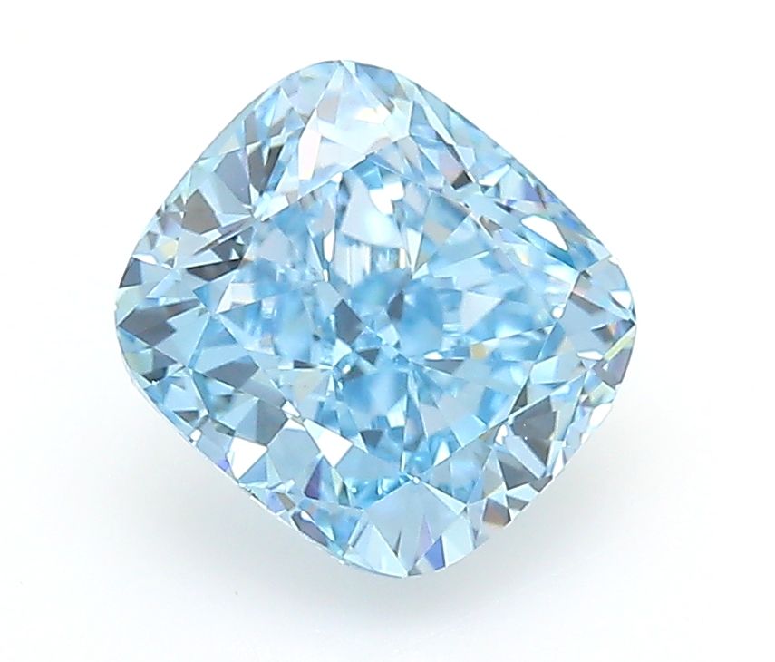 1.51 CT Fancy Vivid Blue CUSHION MODIFIED