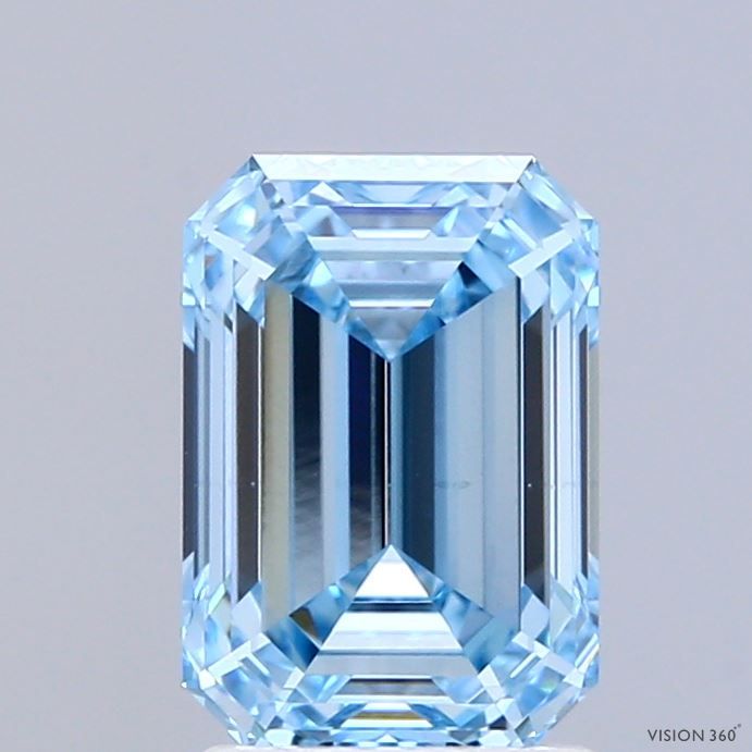 2.0 CT Fancy Vivid Blue EMERALD