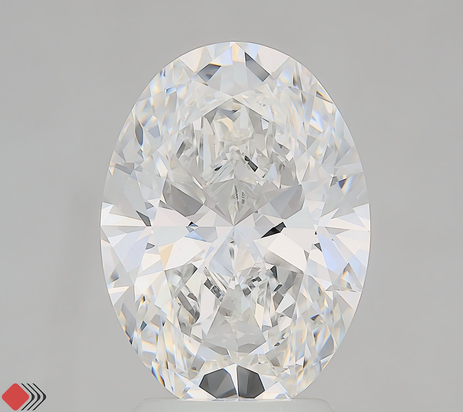 3.08 ct. oval Lab Grown Diamond front image