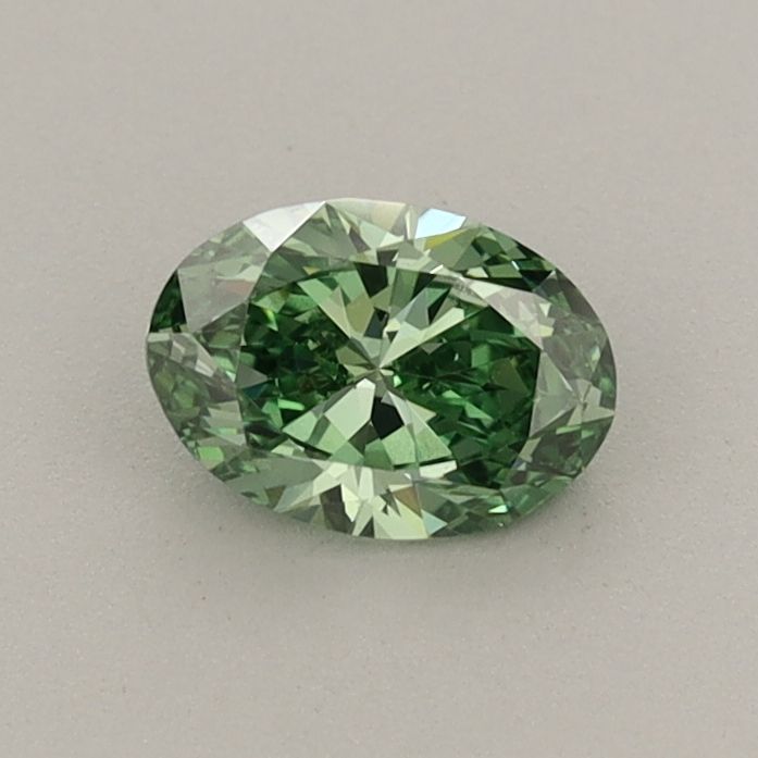 0.46 CT Fancy Vivid Green OVAL
