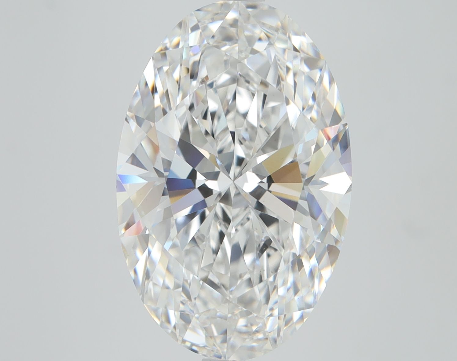 6.10 ct. oval Lab Grown Diamond front image