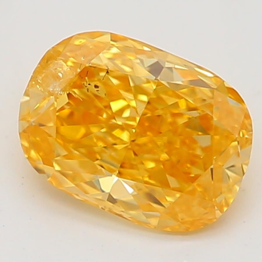 Diament 0.39 ct Fancy Intense Orange Yellow/I1