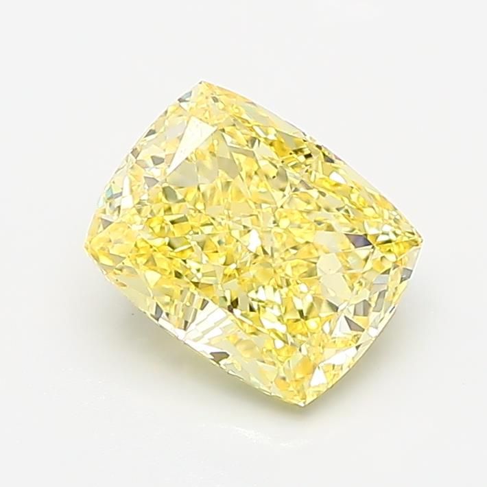 1.53 CT Fancy Intense Yellow CUSHION MODIFIED