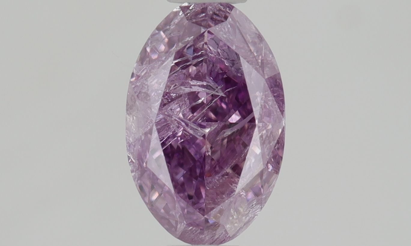Diament 0.61 ct Fancy Intense Pink Purple/I3
