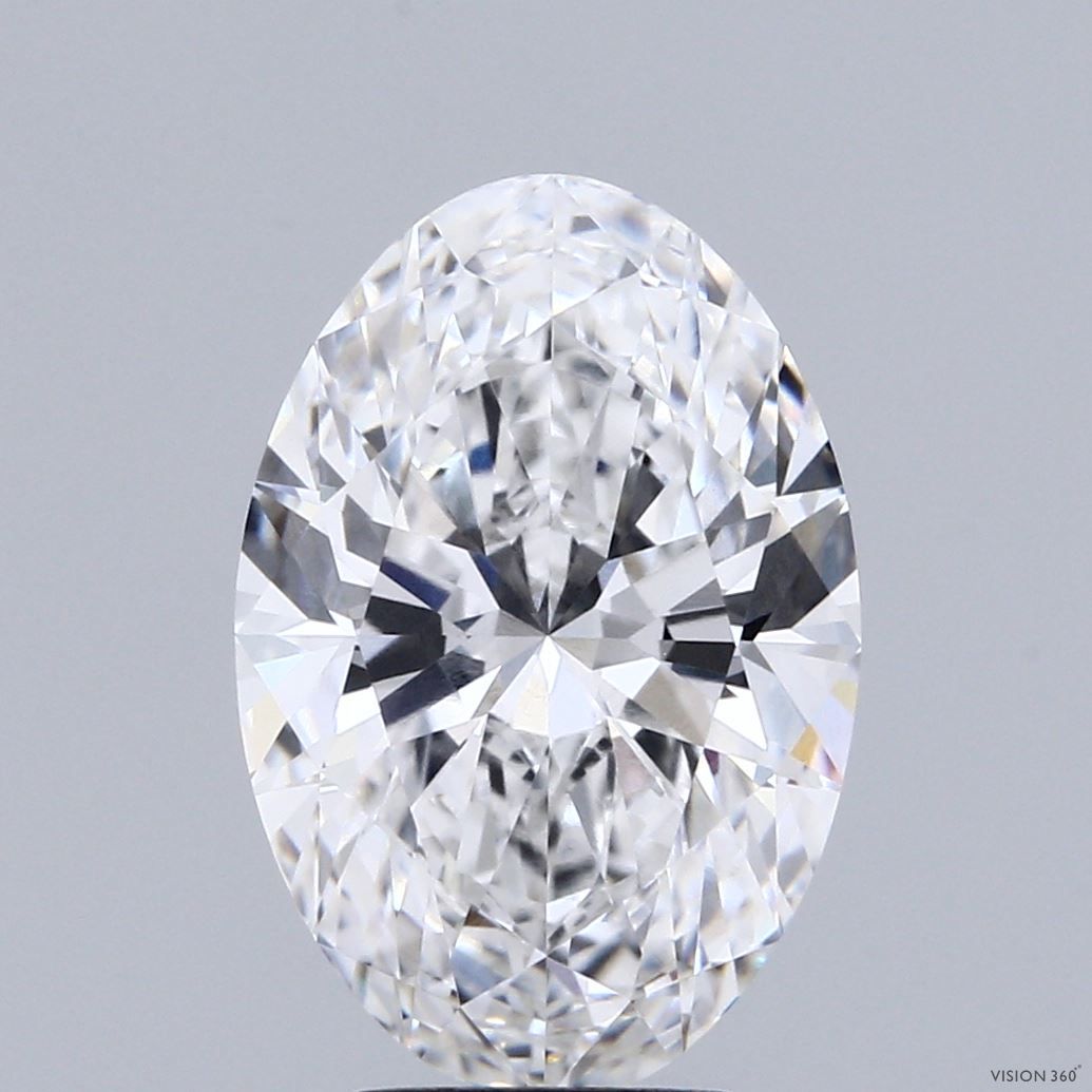 4.09 ct. oval Lab Grown Diamond front image