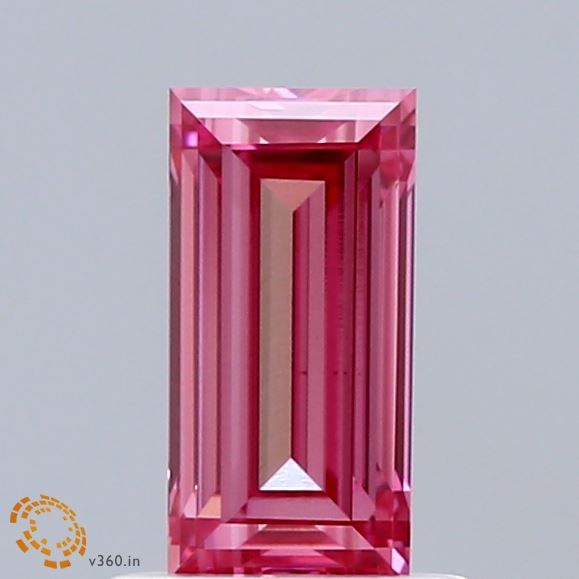 1.01 CT Fancy Intense Pink BAGUETTE