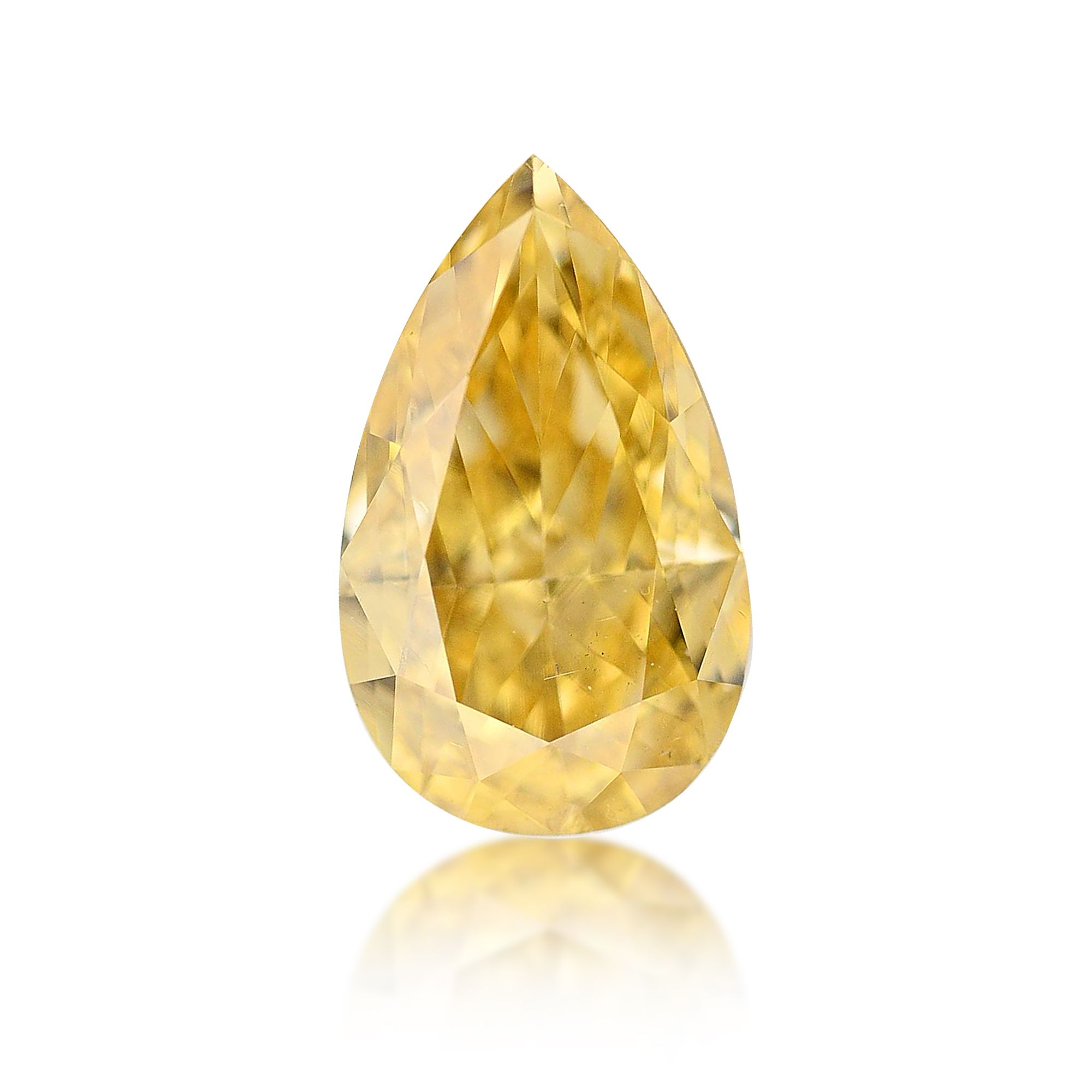 Diament 0.44 ct Fancy Intense Orangey Yellow/SI1