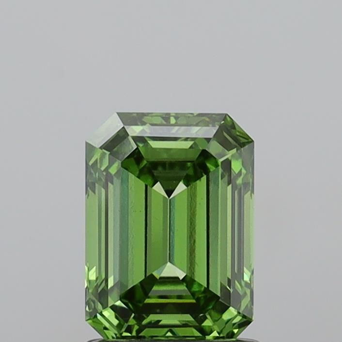 1.53 CT Fancy Vivid Green EMERALD