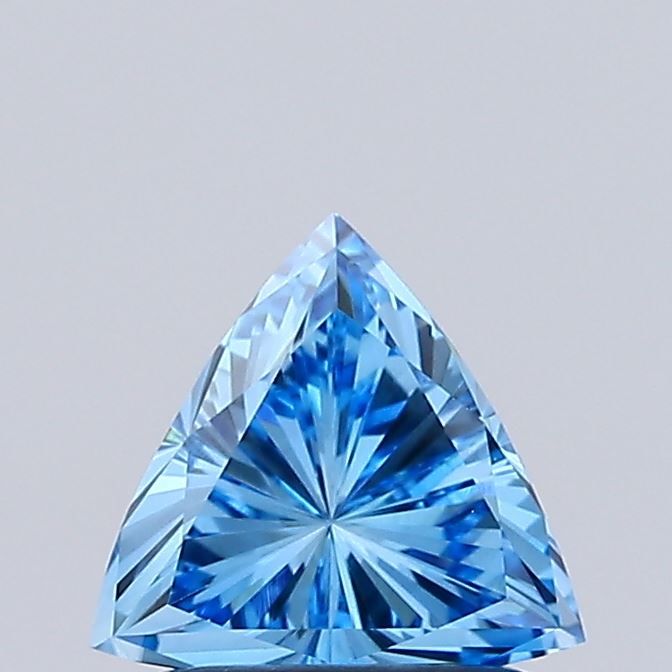 0.87 CT Fancy Vivid Blue TRIANGULAR