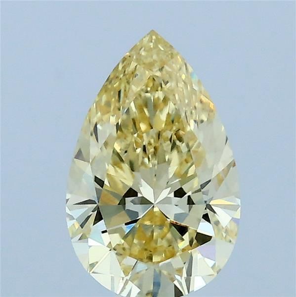 1.02 CT Fancy Yellow PEAR