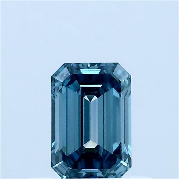 0.55 CT Fancy Vivid Greenish Blue EMERALD