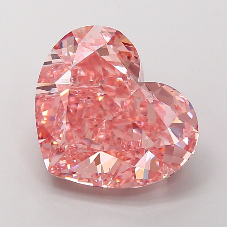 5.55 ct. heart Lab Grown Diamond front image