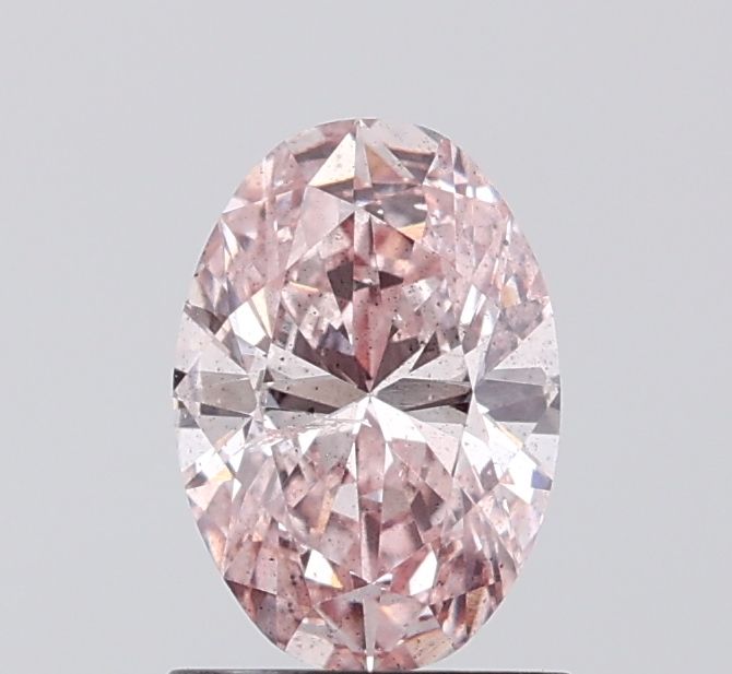 1.0 CT Fancy Intense Brownish Pink OVAL