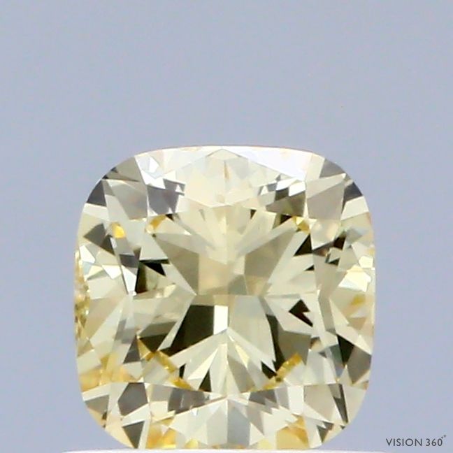 0.73 CT Fancy Yellow CUSHION MODIFIED