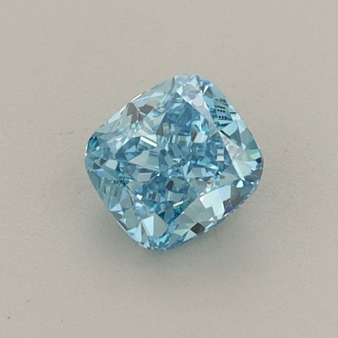 0.53 CT Fancy Vivid Blue CUSHION MODIFIED