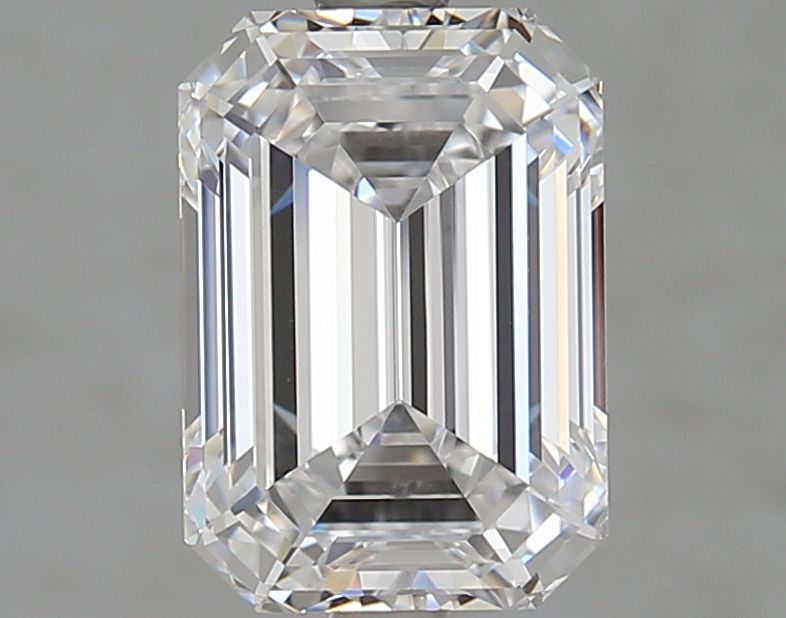 Diamant Émeraude 3.02 ct - Couleur D - Pureté VVS1