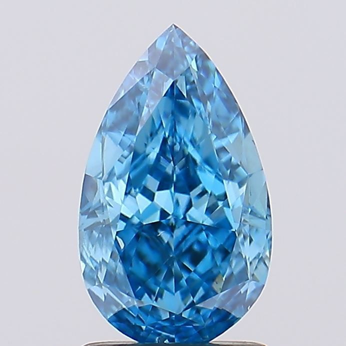 1.72 CT Fancy Vivid Blue PEAR