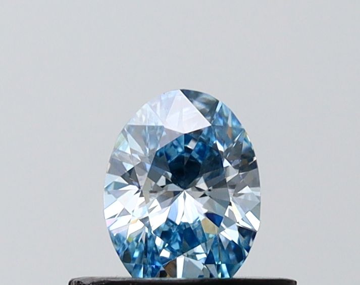 0.48 CT Fancy Vivid Blue OVAL