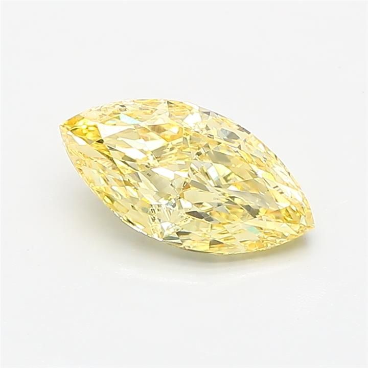 1.28 CT Fancy Intense Yellow MARQUISE