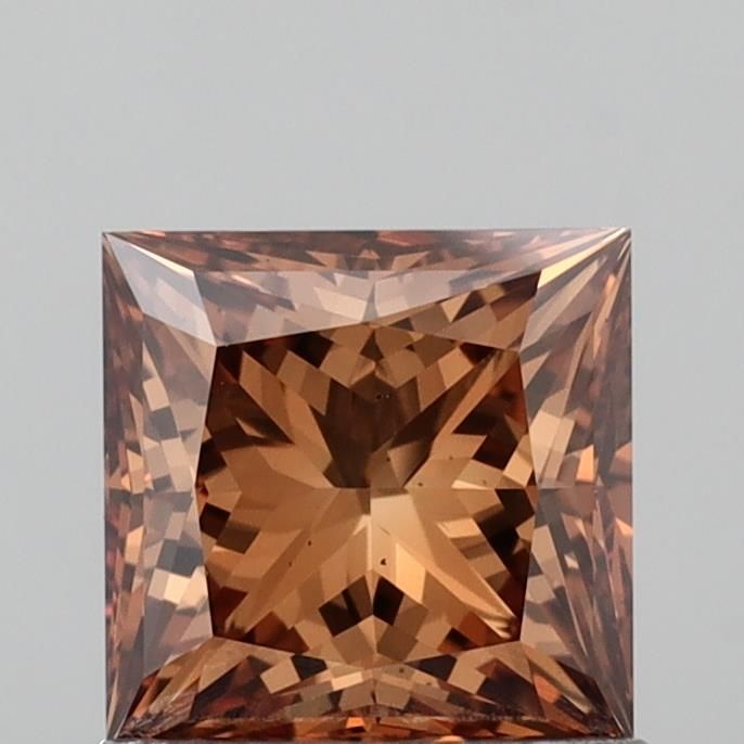 1.05 CT Fancy Orange Brown PRINCESS