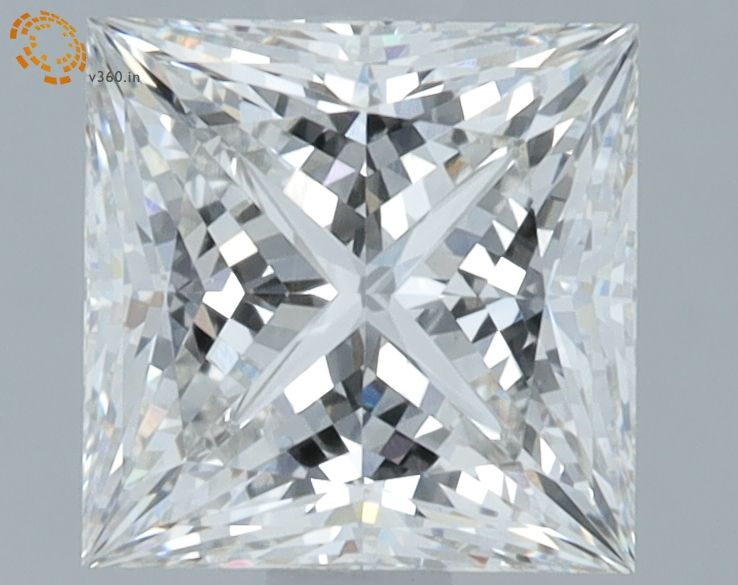1.67 ct. princess Lab Grown Diamond front image