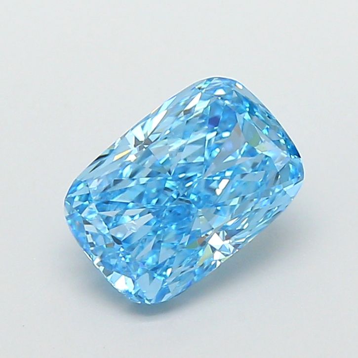 1.57 CT Fancy Vivid Blue CUSHION MODIFIED