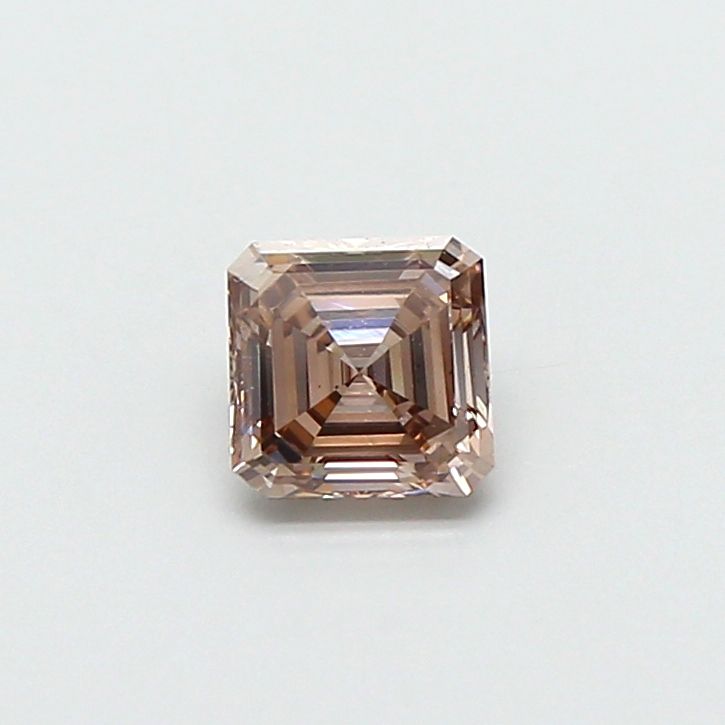 0.46 CT Fancy Light Brown ASSCHER
