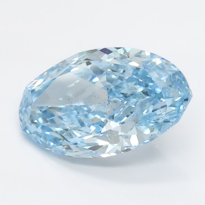 1.56 CT Fancy Vivid Blue OVAL
