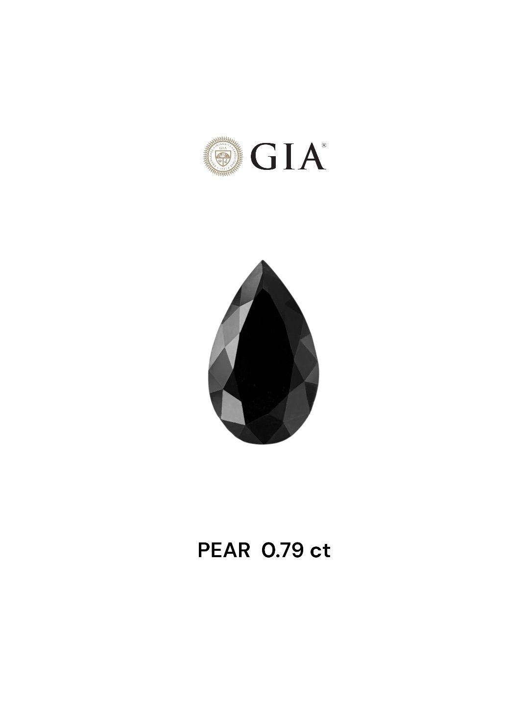Diament 0.79 ct Fancy Black/VVS2