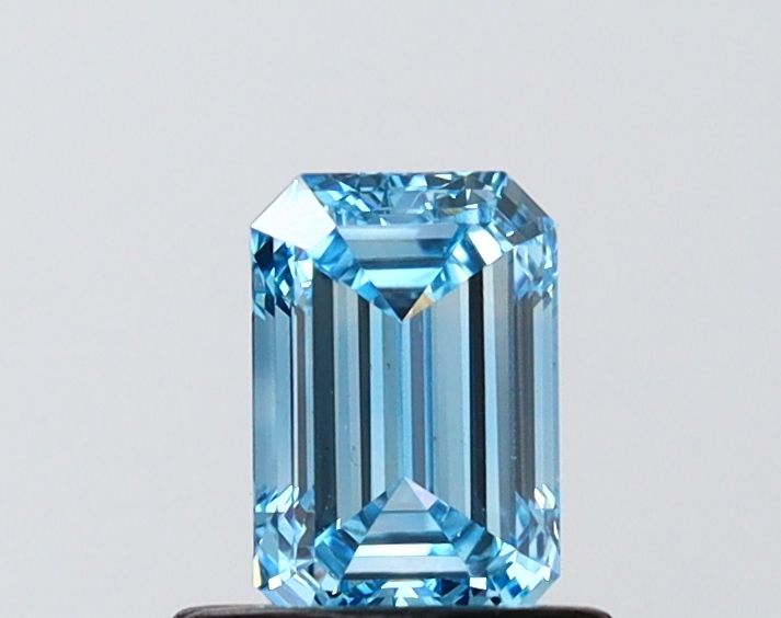 0.71 CT Fancy Vivid Blue EMERALD